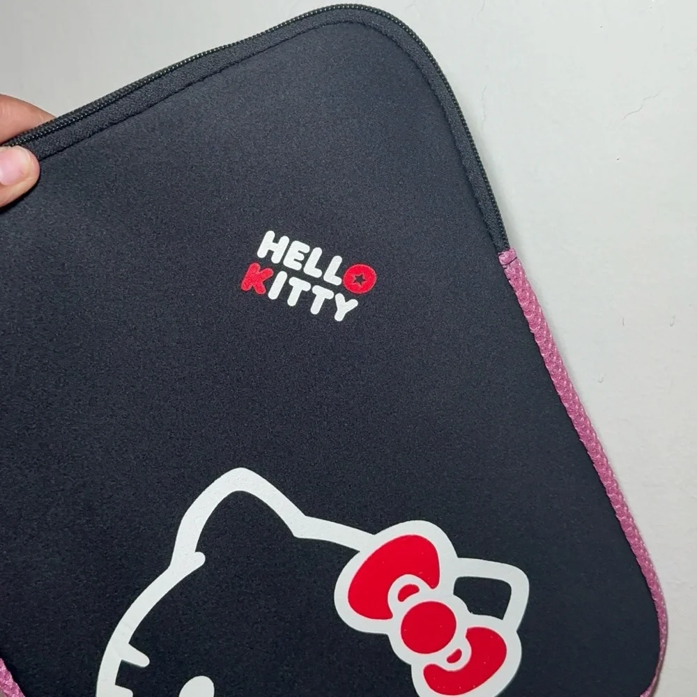Hello Kitty Black Sleeve with Pink Trim and Red Bow